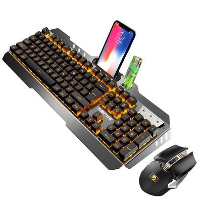 Comfortable touch Mamba snake 670 wireless charging keyboard and mouse set game luminous waterproof